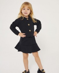 Yıldız Düğmeli Etek Takım