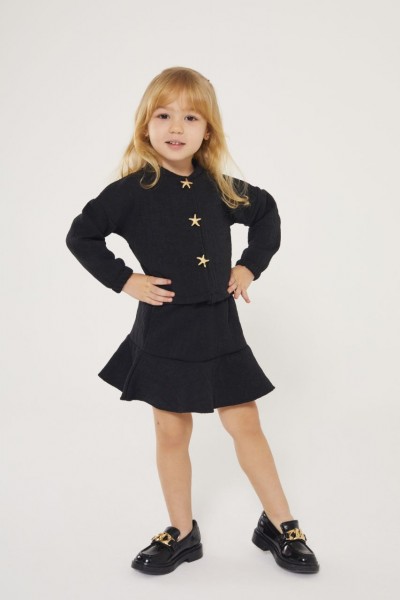 Yıldız Düğmeli Etek Takım