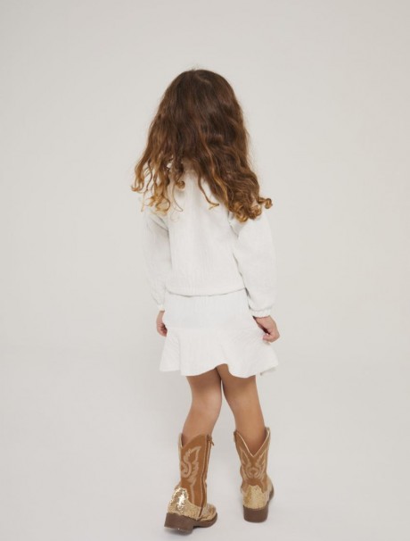 Yıldız Düğmeli Etek Takım