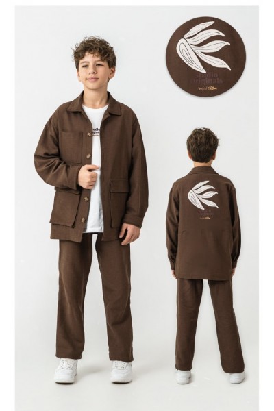 Baskılı Keten Takım