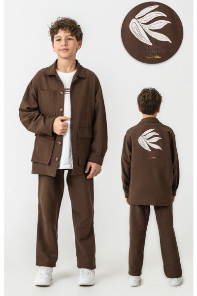 Baskılı Keten Takım