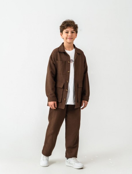 Baskılı Keten Takım