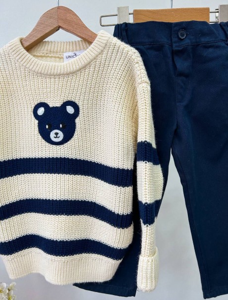 Desenli Triko Takım