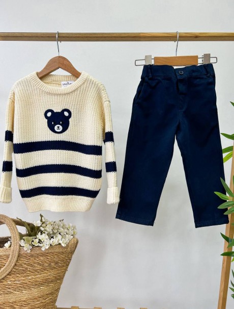 Desenli Triko Takım