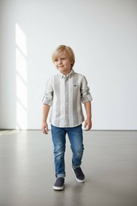 Çizgili Keten Gömlek